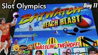 Ha$$lin' the Hoff!  Baywatch Beach Blast - Slot Olympics Day 11