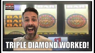 BIG WIN on TRIPLE DIAMOND! Older Slots pay big money!