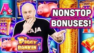 Nonstop Piggy Bankin Bonuses  The Piggys Keep Paying with Lock it Link Jackpots!