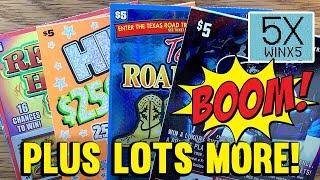 YES!! SCORE!  Hit $250,000, Houston Texans  + MORE!  TEXAS LOTTERY Scratch Off Tickets