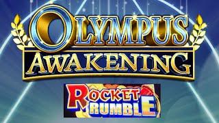 NEW SLOT MACHINES!! OLYMPUS AWAKENING ROCKET RUMBLE Exciting BONUSES!!