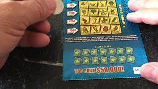 Scratching one of every instant lottery ticket sold in Illinois - Day One $1-$3