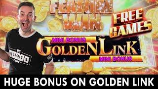 HUGE Bonus on GOLDEN LINK  Double Progressive Jackpot at Hard Rock Oklahoma