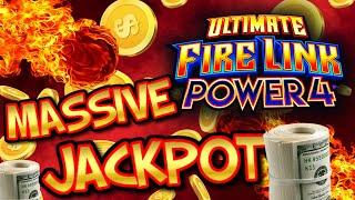 Ultimate Fire Link Power 4 MASSIVE HANDPAY JACKPOTHIGH LIMIT $37.50 BONUS ROUND Slot Machine Casino