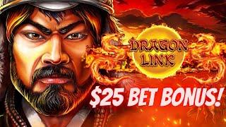 High Limit Dragon Link Slot Machine $25 Bet Bonus & Nice Wins | Live Slot Play At Casino | EP-14
