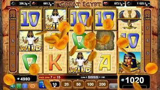 The Great Egypt online slots - 1,1178 win!