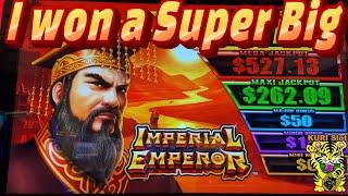 I WON A SUPER BIG ON A NEW KONAMI SLOT !IMPERIAL EMPEROR (PRIZE STRIKE) Slot (Konamo) $175 FP栗スロ
