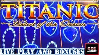 Big Wins! Bonuses and LIVE PLAY on Titanic Slot Machine