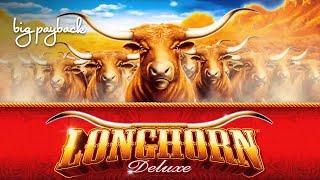Longhorn Deluxe Slot - RETRIGGER SESSION, NICE!