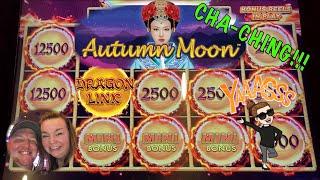 Dragon Link | Autumn Moon BONUSES! Lots of zeros! Cha-ching | #HUGEWINS