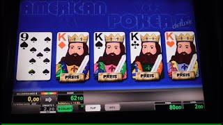 Automat Zerlegt! Risikoleiter bis 500€ DURCH GEBALLERT! American Poker 2 Deluxe! 2€ Novosession