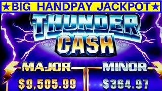 High Limit THUNDER CASH Slot Machine HANDPAY JACKPOT | High Limit EUREKA Lock It Link Max Bet Bonus