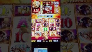 Buffalo Gold Slot play #6 - HUGE Win with Camera problems part 1
