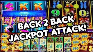 BACK 2 BACK JACKPOT ATTACK! Doubling Up on Bonuses and Jackpots at Harrah's Atlantic City!