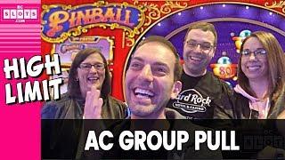 HIGH LIMIT Group Pull  GREAT Time @ Hard Rock AC  BCSlots
