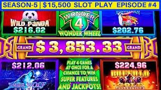 Wonder 4 Jackpots Slot Machine Buffalo Gold , Wild Panda Max Bet Bonuses | | Season-5 | EPISODE #4