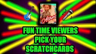SCRATCHCARDS...FUN AND VIEWERS CAN PICK CARDS.....FOR OUR BIG SUNDAY LIVE SCRATCHCARD GAME