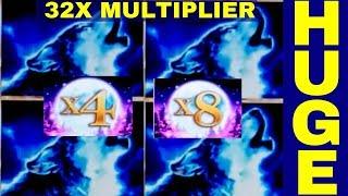 32x Multiplier  HUGE BONUS WIN on Timber Wolf Deluxe Slot Machine  $6 Max Bet | MAJOR JACKPOT WON!