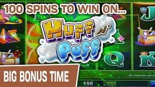 $1,500 Huff N’ Puff  100 Spins to Win @ CAESARS PALACE!