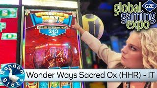 Wonder Ways Sacred Ox HHR Slot Machine by IT at #G2E2022