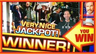 'VERY NICE JACKPOT' - Anchorman Winner!  The D Casino Downtown Vegas - Slot Machines w/ BC