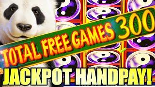 JACKPOT HANDPAY! 300 FREE GAMES!!  CHINA SHORES Slot Machine (KONAMI GAMING)