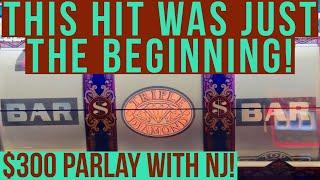 We Took $300, It More Than Tripled, Then This Happened! @NJ Slot Guy & OSS Go For The Crazy Parlay!