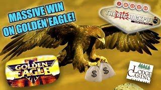 HUGE JACKPOT!  MA$$IVE WIN ON GOLDEN EAGLE for $25 Bet  | The Big Jackpot