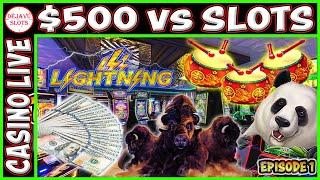 $500 VS SLOTS  Lightning Link | Buffalo Link | Dancing Drums Episode 1