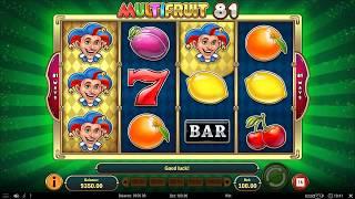 Multifruit 81 Slot - BIG WIN - Features & Game Play - by Play'n GO