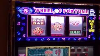 High Limit $25 Wheel of Fortune Gameplay and Spin