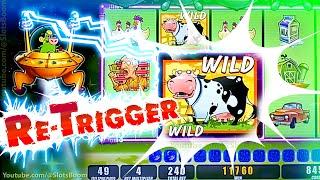 BONUS TRIGGER LIVE!!!  Invaders Attack From the Planet Moolah - CASINO SLOTS - FREE GAMES