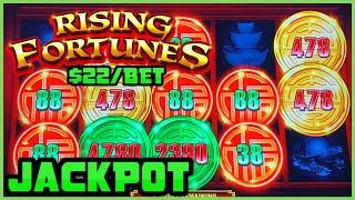 ️Rising Fortunes Jin Ji Bao Xi HANDPAY JACKPOT  ️HIGH LIMIT $22 Bonus Round Slot Machine Casino