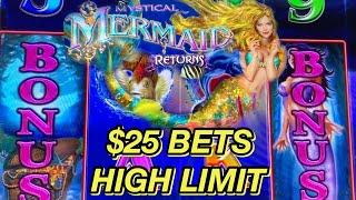 MYSTICAL MERMAID SLOT/ HIGH LIMIT SLOTS/ MAX BETS/ I WILL STILL BE RELEASING ALL   MY SAVED VIDEOS.