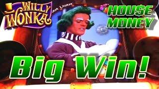 Willy Wonka 3 Reel Slot Machine - Bonuses and Big Wins - House Money!