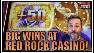 LOTS OF LUCK ON THE SLOTS at RED ROCK CASINO!