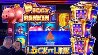 JACKPOT from a BONUS in a BONUS! Piggy Bankin' and other Lock it Link games!