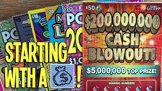 STARTING WITH A  $50 Cash Blowout!  $150 TEXAS LOTTERY Scratch Offs