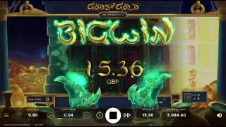 Gods of Gold InfiniReels is a 3 reeled slot machine with a 3x3 grid
