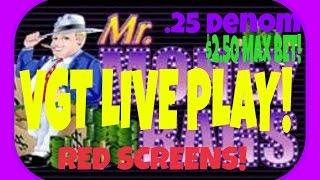 **MR MONEY BAGS** | LONG VGT LIVE PLAY | Red Screens | $2.50 MAX BET!