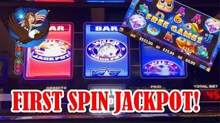 First Spin Jackpot!! New Slot Machine Treated Me Well!