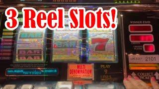 3 Reel Spinning! Horseshoe Bossier City! High Limit Slots!