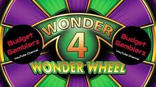 WONDER 4 WONDER WHEEL ~ TIMBER WOLF / BUFFALO GOLD ~ Live Slot Play @ San Manuel