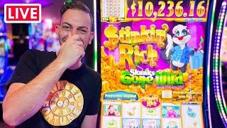 LIVE  NEW Stinkin’ Rich Slot Machine at San Manuel Casino