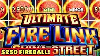 •️$250 BALL DROPPED ULTIMATE FIRE LINK•️WISH DRAGON SURPRISE COIN FEATURE SUPER BIG WIN SLOT MACHINE