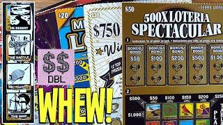 WHEW!  $50 LOTERIA w/ SPECIAL GUEST  $150 TEXAS LOTTERY Scratch Offs