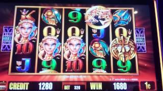 Big win on Fortunes of Atlantis slot machine.