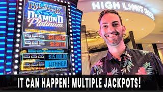 Multiple JACKPOTS  MEGA Wins on Black Diamond Platinum at Agua Caliente  #ad