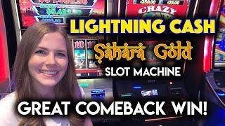 Lightning Cash Sahara Gold Slot Machine!! Crazy Comeback WIN!!