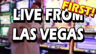 LIVE FROM LAS VEGAS FOR THE FIRST TIME WITH MOM LOW ROLLER AND VLR!!! - Casino Slot Machine Play Win